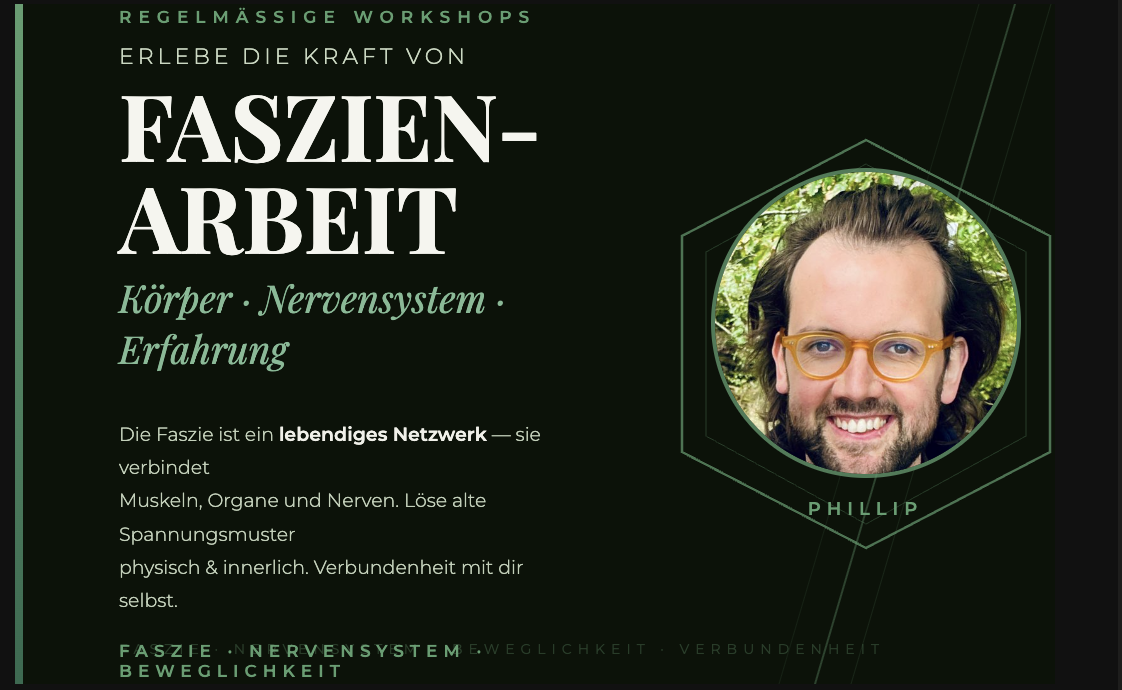 Phillip, Faszienarbeit, Körper, Nervensystem & Erfahrung